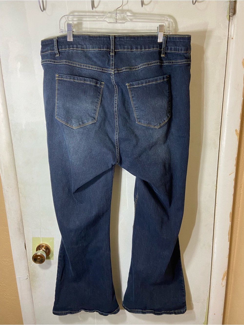BloomChic Dark Blue Bootcut Jeans - Picture 2 of 3